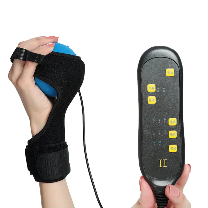 Stroke Electric Finger Massager Hemiplegia Hot Compress Finger