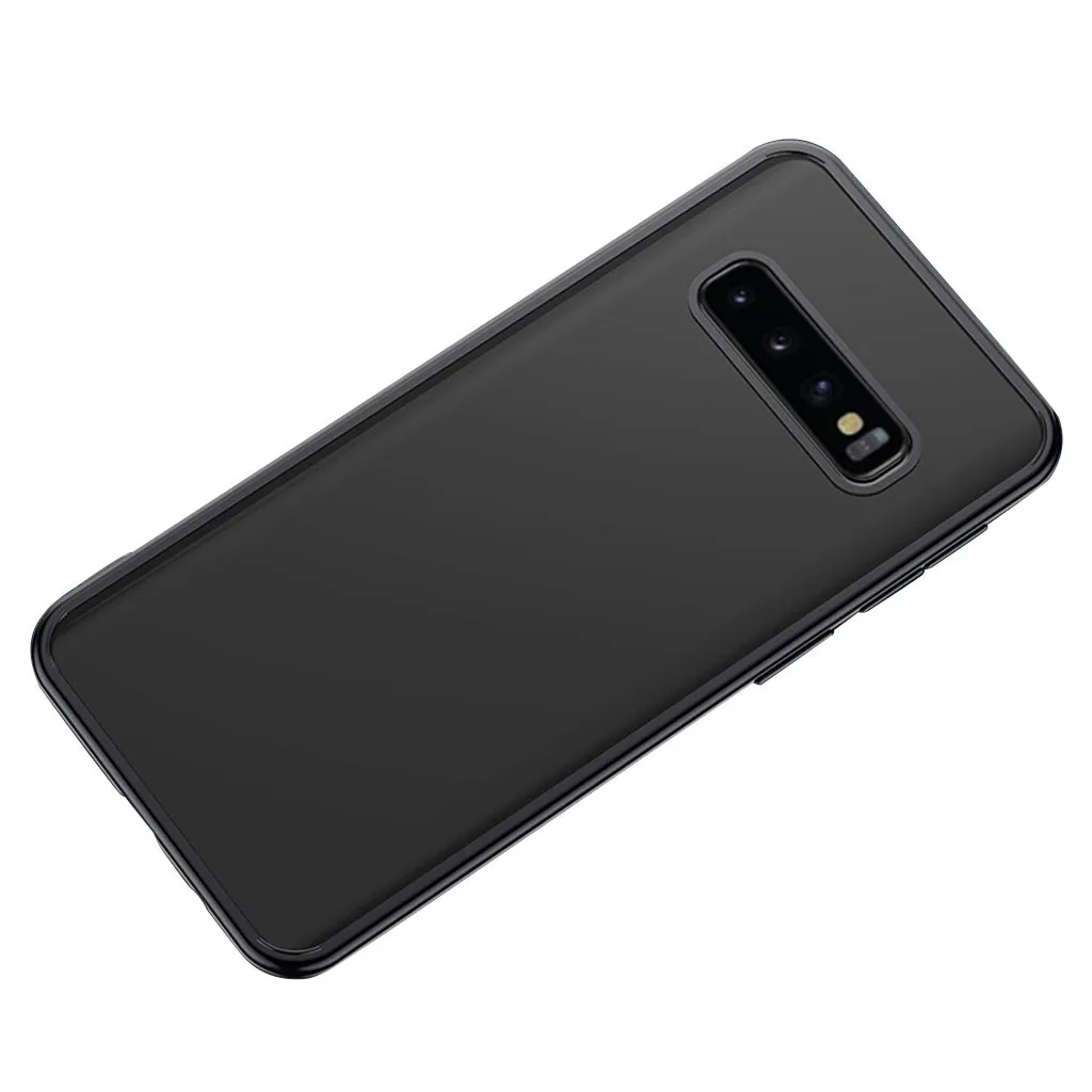 For Samsung S10 Plus Shockproof Bumper Transparent Silicone Phone case Portable Half Wrapped Phone Cases Anti-scratch Phone Case