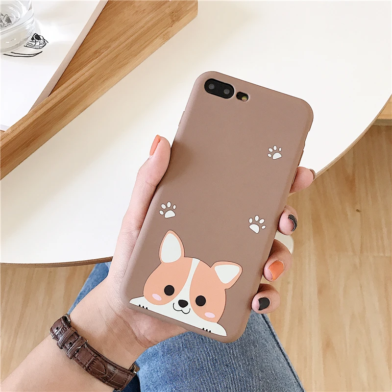 Look Only Чехол с единорогом для iPhone 7 Minnie Puppy Dog, мягкий силиконовый 3D игрушечный чехол для iPhone 6 6s 7 8 Plus X XR XS 11 Pro Max Coque Funda - Цвет: Look Only