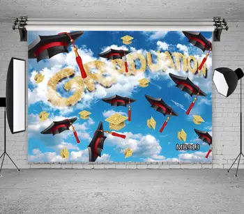 

Congratulate Graduation Backdrops for Photography Congrats Graduates Party Background Prom Photo Booth Banner for Studio Props