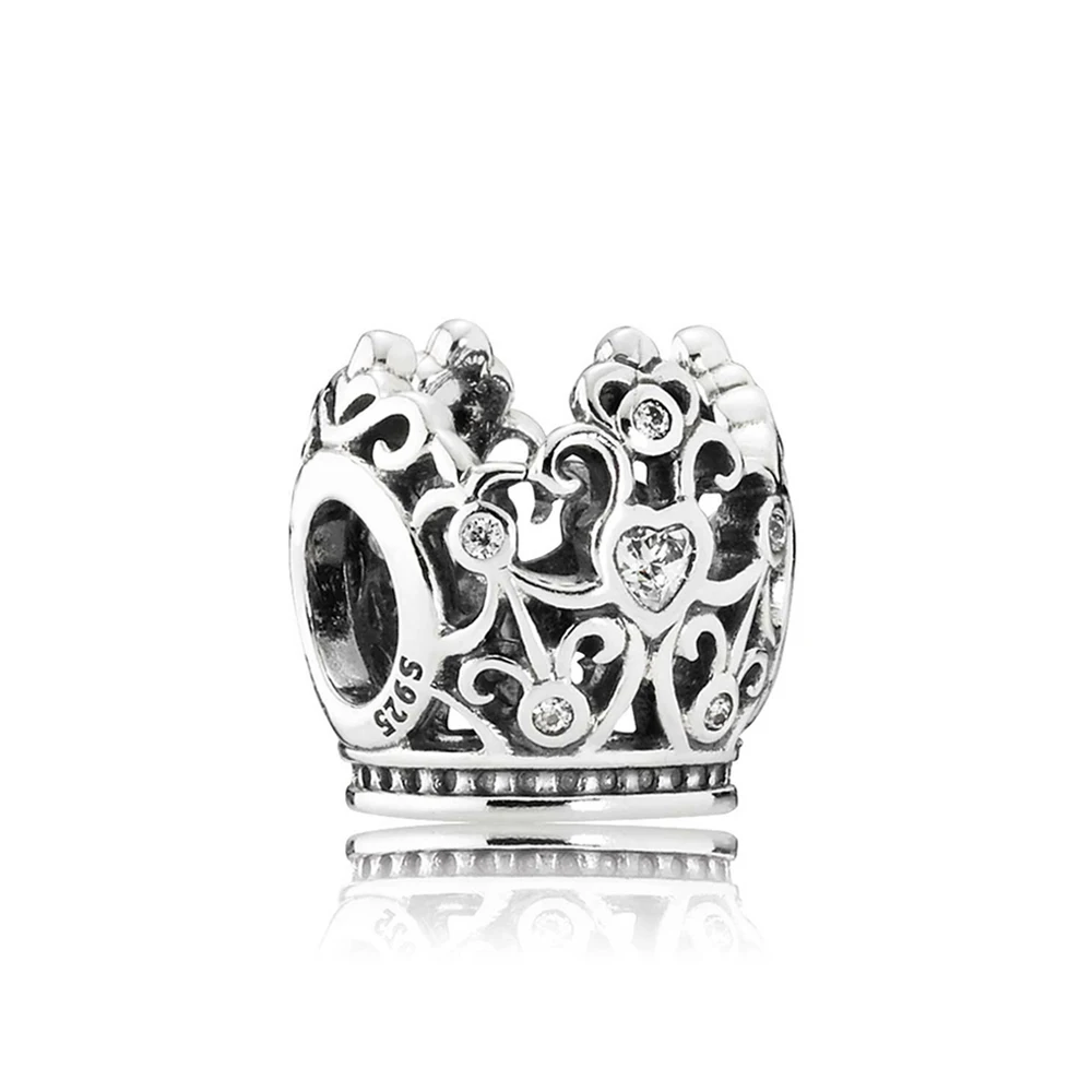 Новинка, 925 пробы, серебро, 1:1, белый кролик, роза, Дора, медведь, завязанное сердце, амулет, подгонка, сделай сам, браслет, ювелирное изделие, фабрика - Цвет: 8