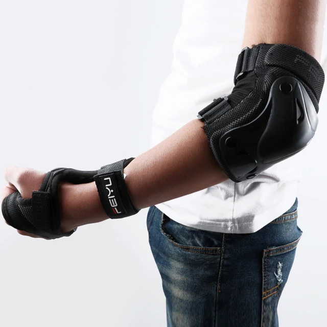 6Pcs/set Protective Gear Set Skating Helmet Knee Pads Elbow Pad Wrist Hand Protector for Kids Adult Cycling Roller Rock Climbing 5