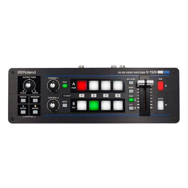 

KUANI V-1SDI Switcher Four-Way 3G-SDI/andhdml Video Directed Sound Console