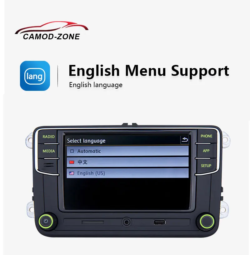 RCD330 Plus RCD330G зеленый светильник Noname Android Авто Carplay кнопка автомобиля радио 6RD 035 187B для Skoda Octavia Fabia Superb Yeti