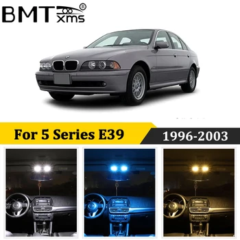 

BMTxms 24Pcs Car LED Interior Light For BMW 5 Series M5 E39 520i 523i 540i Sedan 1996-2003 License Plate Lamp Kit Canbus