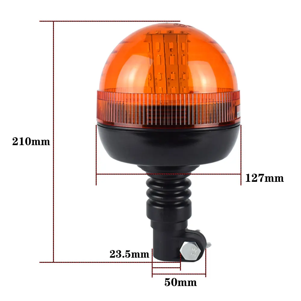 12v 24v LED Emergency Warning Flash Strobe Signal Rotating Amber Beacon  Tractor Light for Truck Trailer - AliExpress