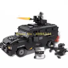 6509 423 шт городская полицейская станция SWAT взрывобезопасная машина военный строительный блок кирпичи игрушка