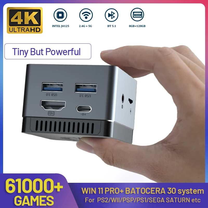PROD 1005002868845637 Retro Video Game Console Chuwi Larkbox Super
Console X Mini PC Box WIN11 For PS2/SS/WII/PSP/N64/DC Intel J4125 With
61000+ Games