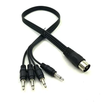 

DIN to 3.5mm Cable 50CM 5 Pin DIN Plug Male to 4 X 3.5MM Female SmartPhone AUX Headphone MONO Jack Adapter Input Cable 0.5m