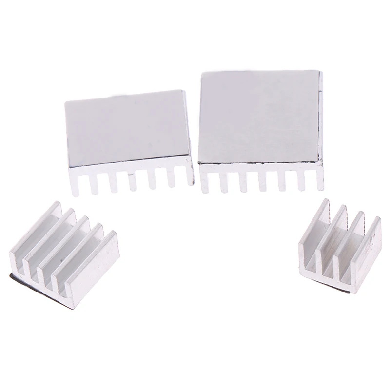 4pcs Aluminum Heatsink Radiator Cooler Kit for Raspberry Pi 4B with Sticker
