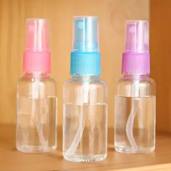 

30ml 50ml 100ml Travel Transparent Plastic Perfume Atomizer Small MIni Empty Spray Refillable Bottle Random Color LX1295