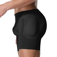 Мужское Корректирующее белье, подделка ягодиц, боксер, подтяжка талии, контроль живота, Корректирующее белье для похудения, нижнее белье