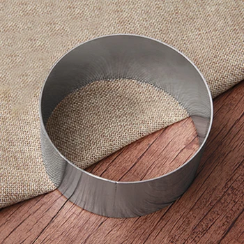 

4pcs Wedding Round Stainless Steel Circle Dessert Mousse Ring DIY Home Decorating Tool Bottomless Cake Molds Kitchen Baking