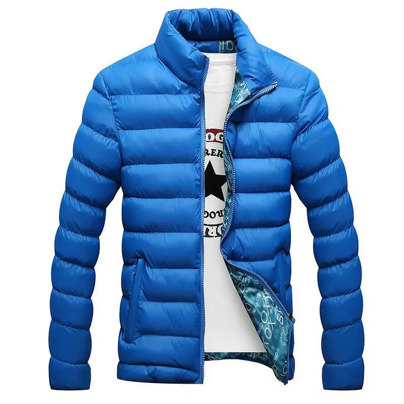 Nice Autumn Winter Jacket Men Nice Fashion Stand Collar Male Parka Jacket Mens Solid Thick Jackets And Coats Man Winter Parkas