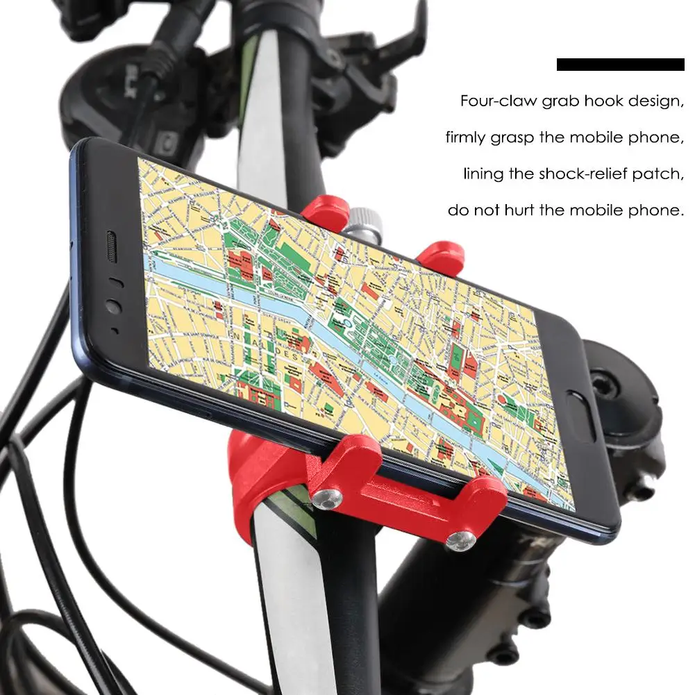 bedside phone holder Universal Bike Phone Holder Aluminum Adjustable Bicycle Holder Non-slip MTB Cycling Bracket For iPhone 12 11 Pro Xiaomi HUAWEI mobile holder for wall