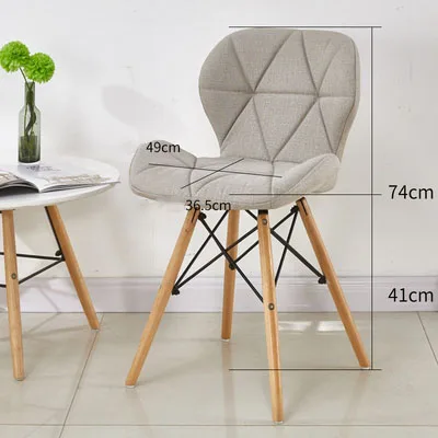 Dining Chairs Study Dining Room Back Chair Home Simple American Retro Butterfly Chairs Nordic Living Room Dining Chair Sillas Cloth
