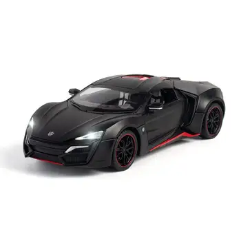 

GloryStar Alloy Car 1:24 Supercar Model Toy Recoil Car Toy Sports Car Model For Lacon With Sound Light