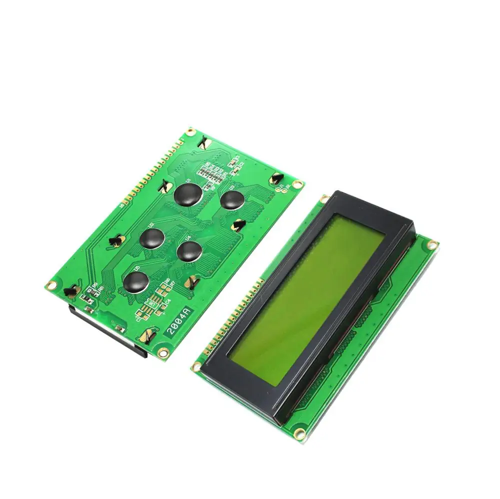 Yellow Green 1 шт. lcd 2004+ igc 2004 20x4 2004A синий/зеленый экран HD44780 символ lcd/w IIC/igc последовательный интерфейс модуль адаптера - Цвет: Yellow Green