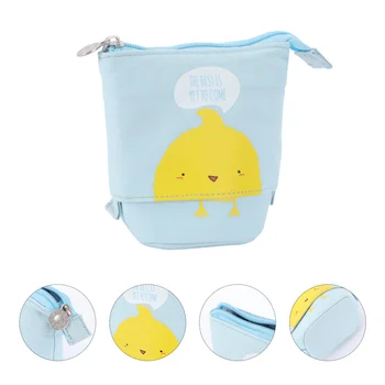 

1 Pc Pig Pattern Telescopic Stand Pencil Holder Multifunction Pencil Pouch Stationery Bag Cute Pen Case