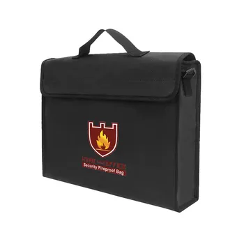 

Fireproof Water Resistant Money Bag Safe Document Bag File Pouch Case File Pouch Case Security Fireproof File Bag