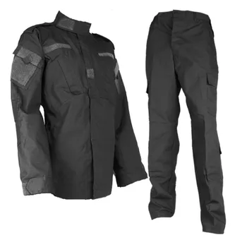 

Airsoft Gear Black Tactical Uniform Combat BDU Shirt Pants Set Men Clothing US Army Military Training Hunting Clothes