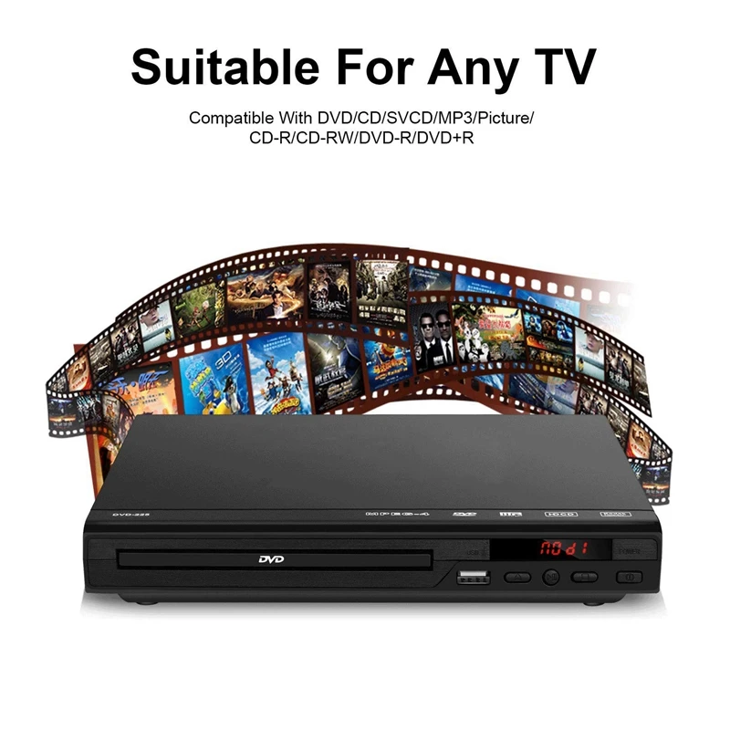 AABB-DVD-плеер для домашней поддержки USB порт компактный многоканальный DVD/SVCD/CD/Disc плеер с пультом дистанционного управления, встроенный PAL/NTSC S