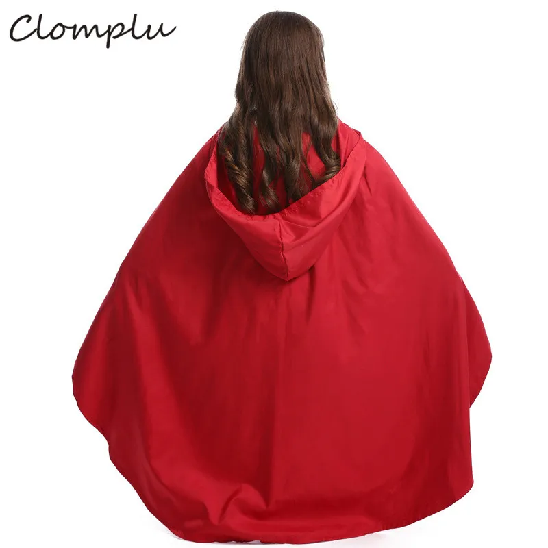 Clomplu/костюм для хеллоуина с красной шапочкой для маленьких девочек; детский маскарадный костюм; Fantasia; маскарадные костюмы в стиле аниме; один комплект