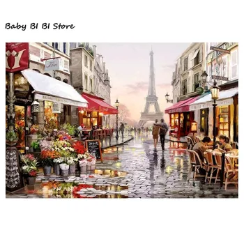 

Flower Street 1000Pcs Jigsaw Paper Puzzles Educational Toys for adults Children
