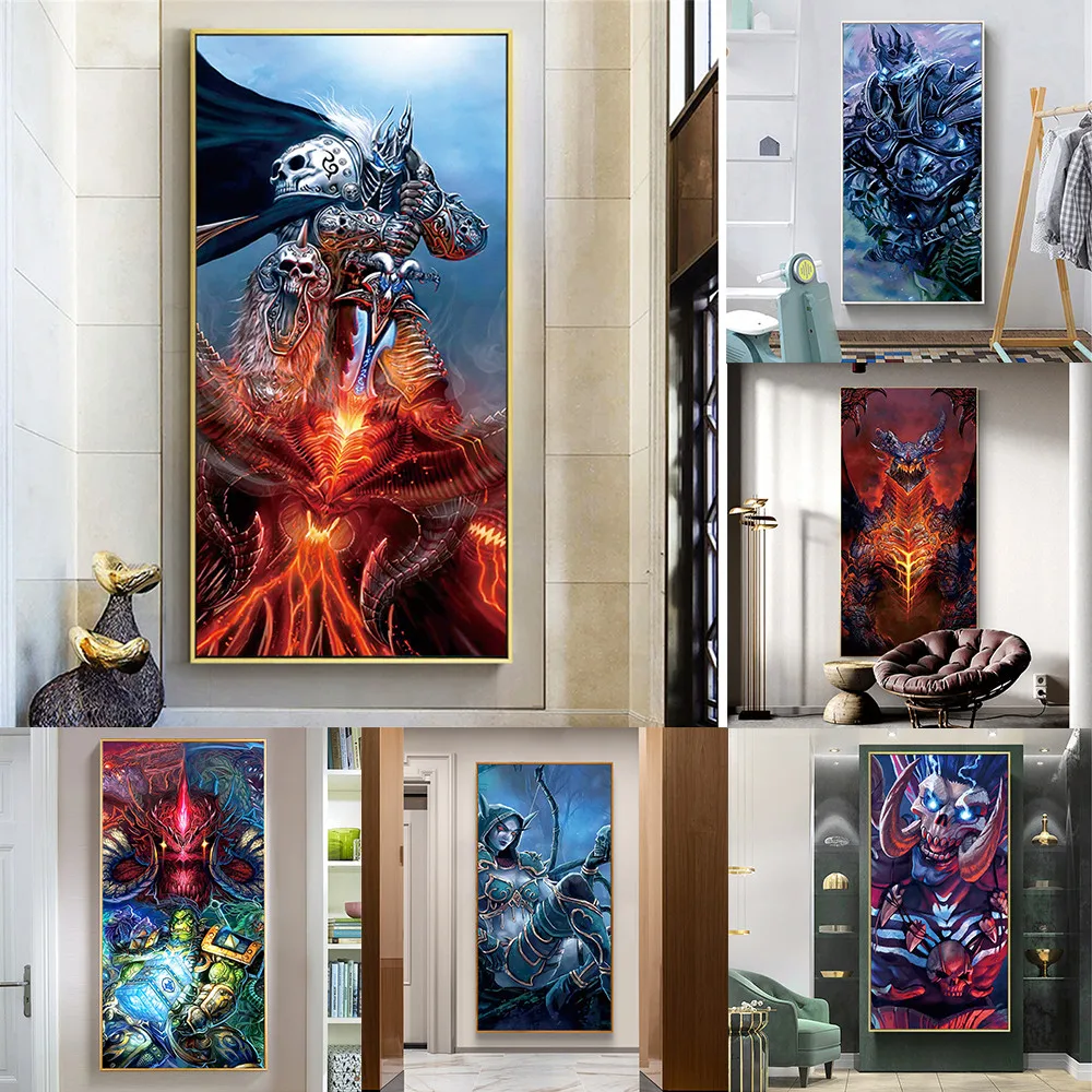 HD игра в мир Warcrafts Lich King картина маслом на холсте плакат и принты куадро настенные