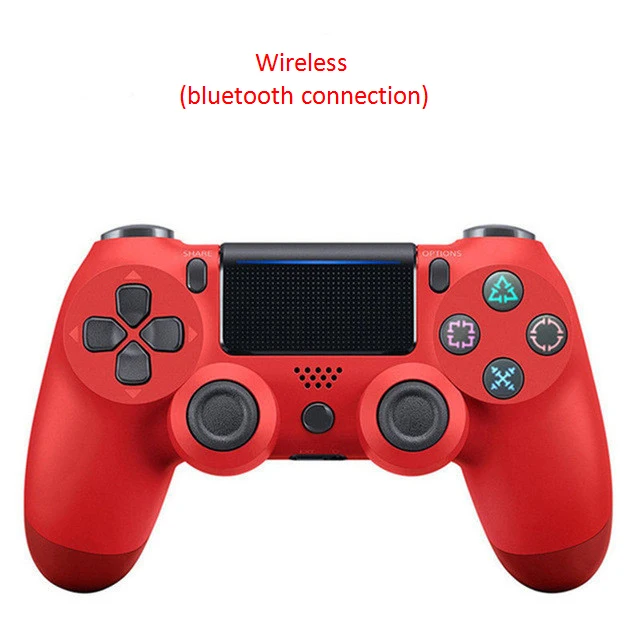 Красный Bluetooth геймпад для Playstation sony PS4 беспроводной контроллер Джойстик контроллер для DualShock Вибрационный джойстик для ПК - Цвет: Красный