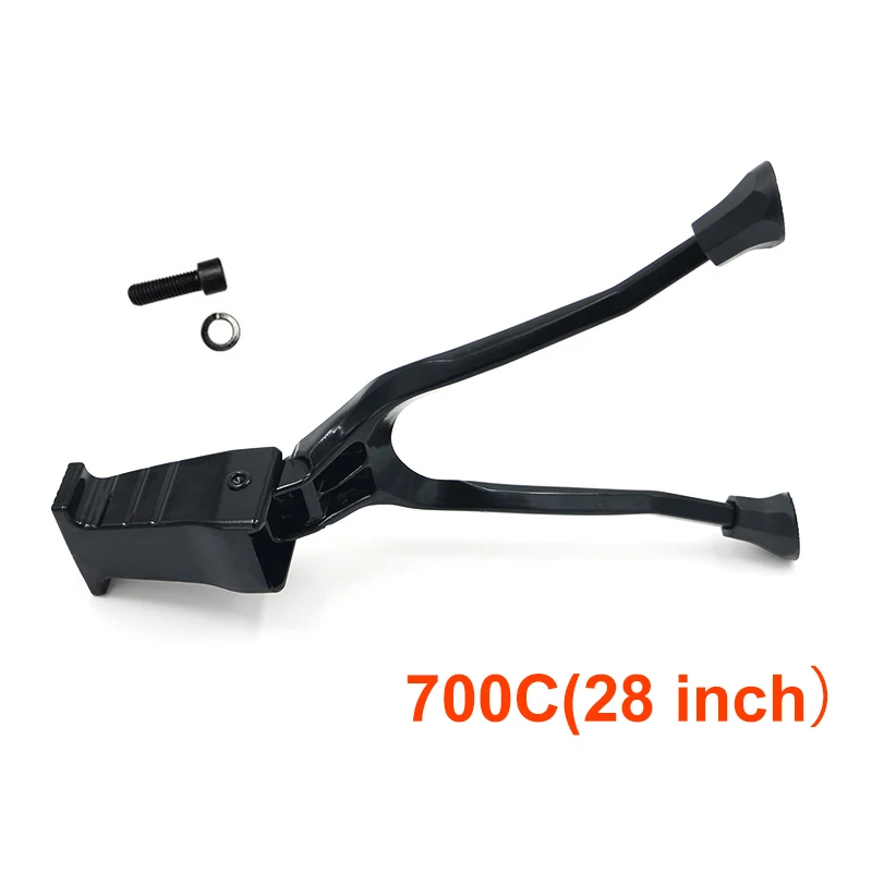 700c 28 inch black Двойной велосипед Стенд велосипед Kick Stand для 2" 24" 2" 700C(28") велосипед MTB велосипед стояночный стенд soporte bicicleta аксессуары для велосипеда - Цвет: 700c 28 inch black