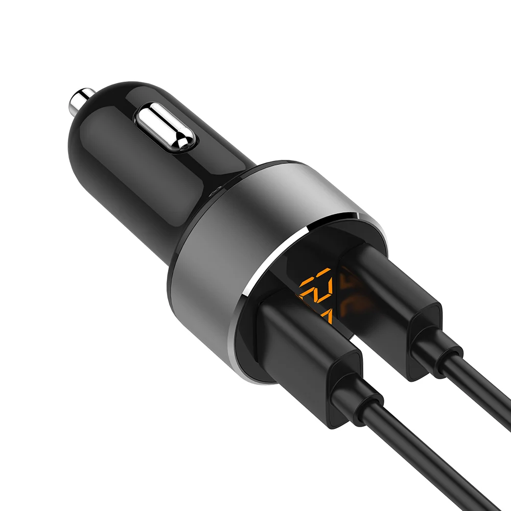 Автомобильное зарядное устройство KORSEED Mini 3.4A с двумя usb портами быстрое