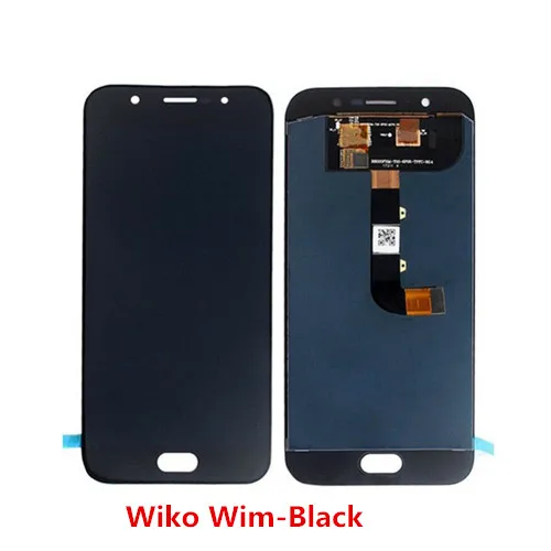 Сенсорный дисплей для Wiko Wim Lcd сенсорный датчик Wiko Wim облегченный дигитайзер сменный модуль для сборки черного цвета - Цвет: Wiko Wim Black