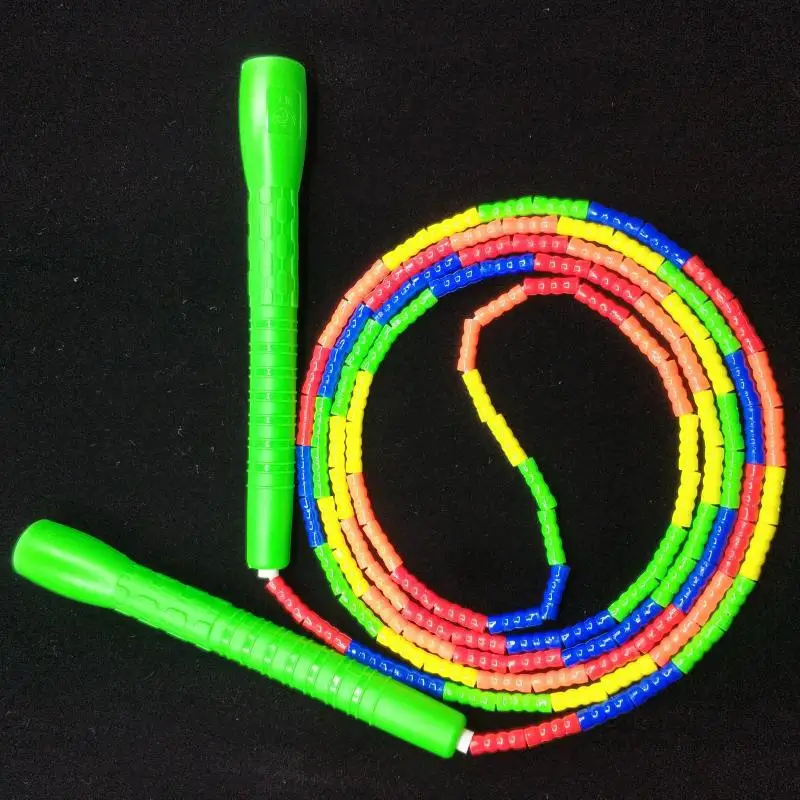 

Children Bamboo Joint Pattern Jump Rope Five-color Adult Students Beads the Academic Test for the Junior High School Students Tr