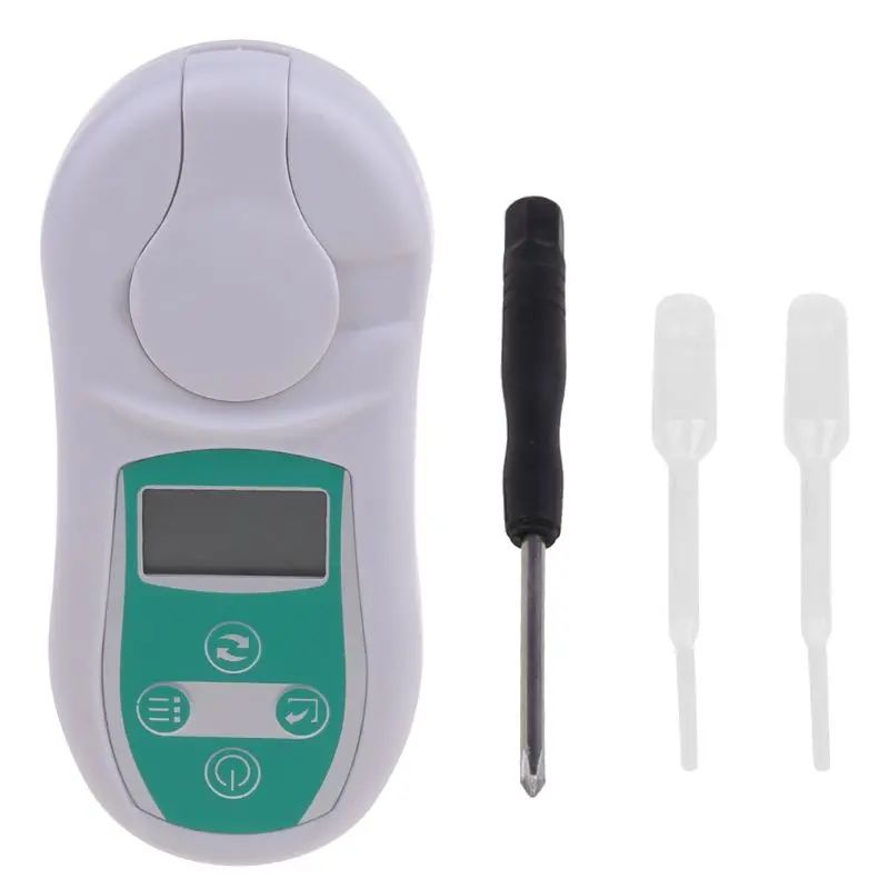

Digital Brix Refractometer Sugar Testing Meter 0-53% Temperature Compensation