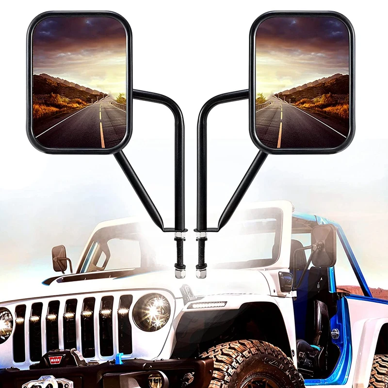 ジープラングラーcj yj tj jk jlおよび無制限の幅広バックミラー