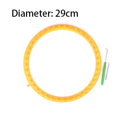 Dia29cm random color 1 Набор Волшебных Инструментов для вязания крючком пластиковые длинные инструменты для ручного вязания шарфов инструменты для вязания крючком - Цвет: Dia29cm random color