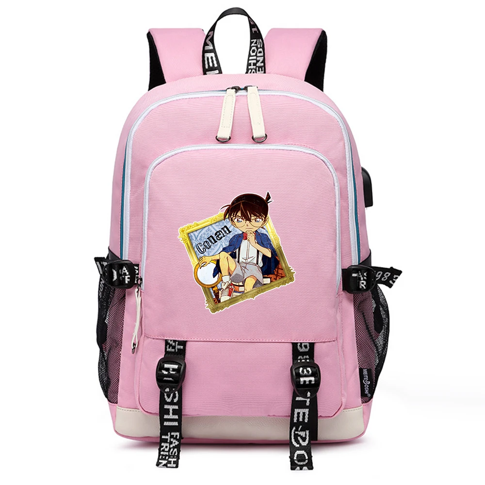 Чехол Detective Conan закрытый большой школьный рюкзак оксфорд сумка для книг аниме