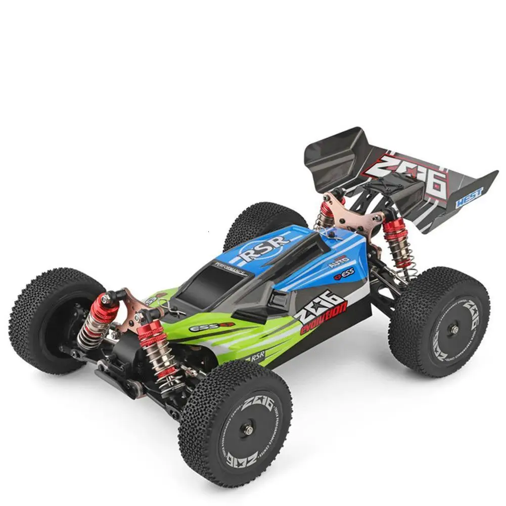 4WD Радиоуправляемый автомобиль WLtoys 1/14 144001 RTR 2,4 GHz масштаб Дрифт гоночный карметаллический шасси шарикоподшипник вала гидравлический амортизатор - Цвет: green