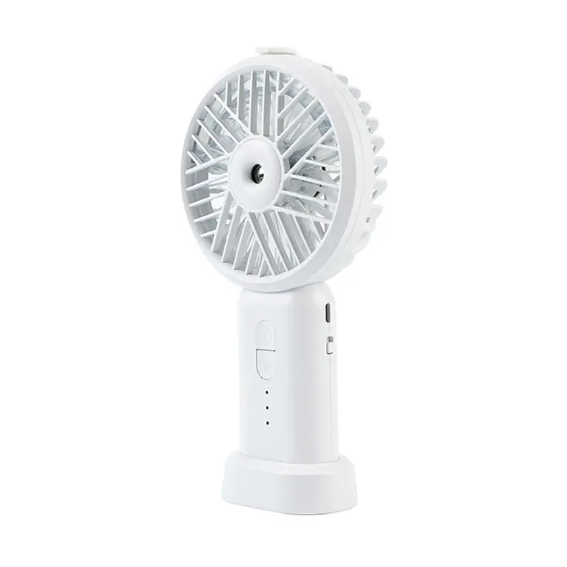 

2 in 1 Mini Handheld USB Fan Air Conditioner Cooler 3 Speed Settings Humidifier R2JB