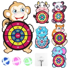 

Target Sticky Ball Dartboard Creative Throw Party outdoor Sports indoor Cloth toys Educational Board games for kids Basketball