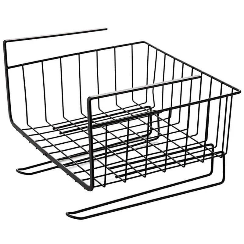 Kitchen Cabinet Lower Shelf Wardrobe Storage Rack Cabinet Rack Layered Shelf Interlayer Hanging Basket Storage Rack