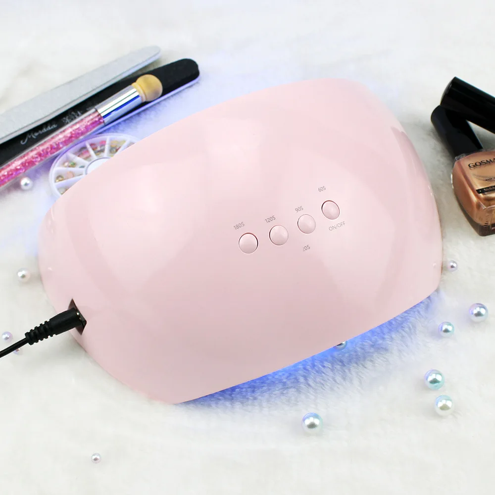 

36W UV LED Lamp for Nails Dryer Manicure Ultraviolet Ice Lamp Lacquer Gel Lamp All for Nails Polish Light Art Tool Pink SUN6se