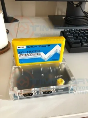 RGB-FC V4B FC коробка консоли Family Computer FCBOX работать с 9P геймпад игровой джойстик стерео аудио RGBS/VGA видео выход - Цвет: without game card