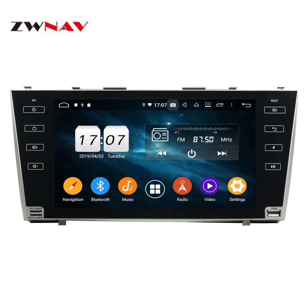DSP Android 9,0 PX5PX6 Автомобильный gps навигатор Автомобильный dvd-плеер для Toyota Camry 2007+ мультимедийный плеер радио магнитофон головное устройство