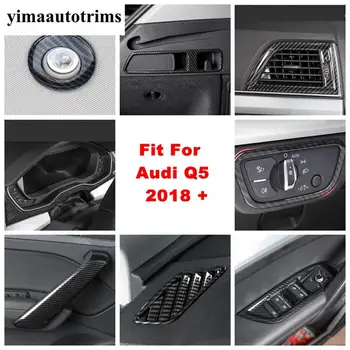 

Head Light Lamp Switch Button Panel / Transmission Shift Gear Frame Decoration Cover Trim For Audi Q5 2018 2019 2020 Interior