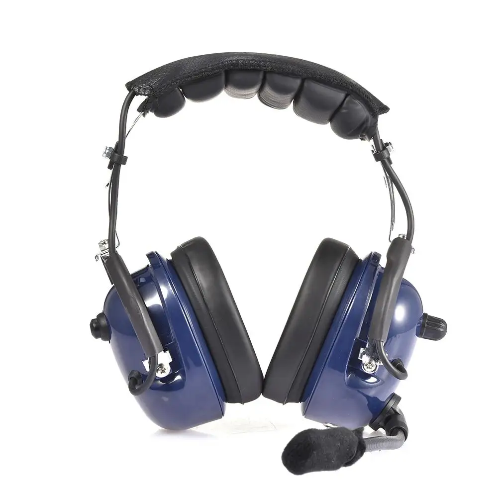 

Aviation Pilot Headset Noise Reduction GA Dual Plugs MP3 Music Input with Comfort Ear Seals