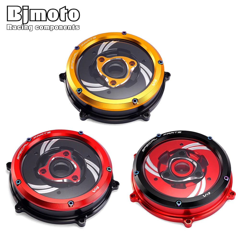 BJMOTO Запчасти для двигателя с ЧПУ, чехол для гоночного сцепления, пружинный фиксатор для Ducati Panigale V4S V4 Speciale, аксессуары для мотоциклов