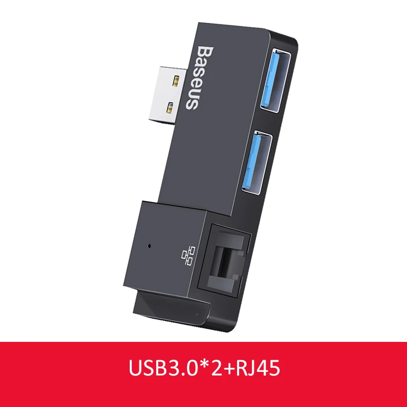 Baseus USB 3.0 HUB for Surface Pro USB A to RJ45 Multi-function USB A HUB For Flash Disk Keyboard Surface RT Notebook HUB - Цвет: Black