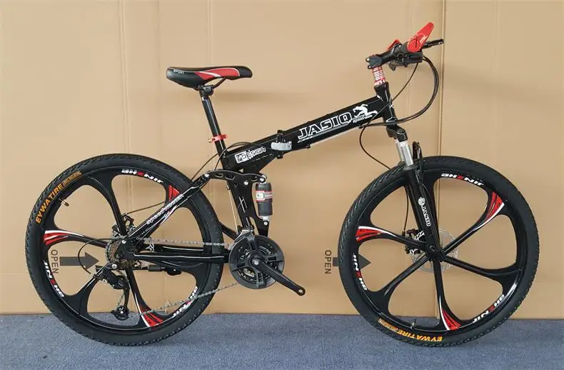 Folding Mountain Bike mountain bike 26-inch steel 21-speed bicycles dual disc brakes variable speed road bikes racing bicycle